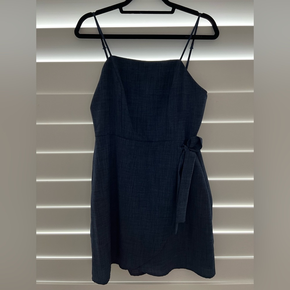 ALTARD STATE Navy Wrap Dress